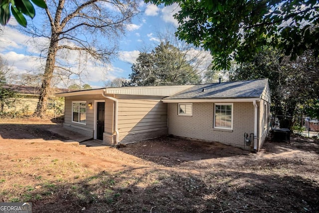 view of back of property