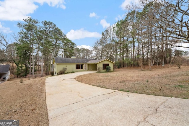 view of ranch-style house