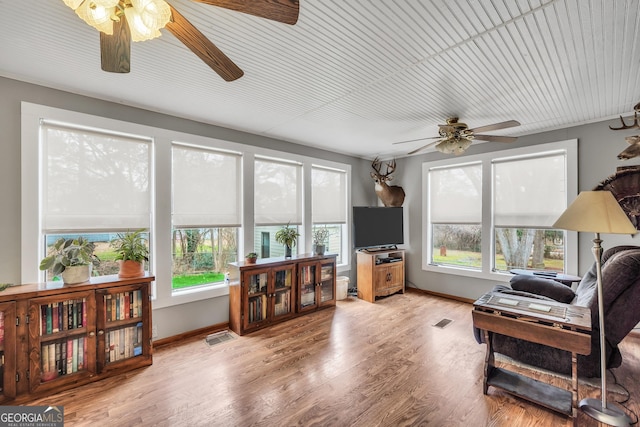 view of sunroom