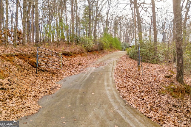 view of road