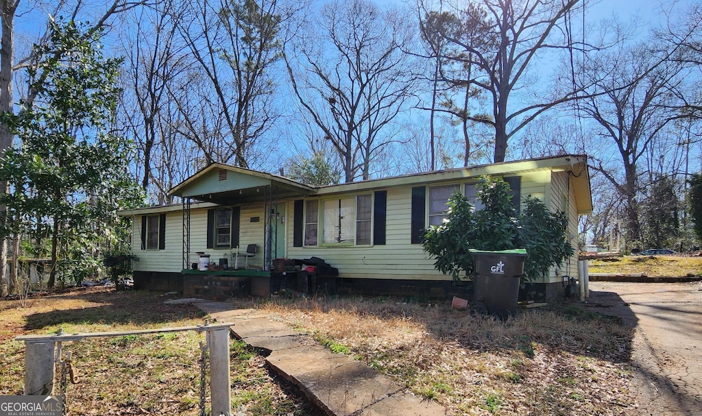 view of ranch-style house