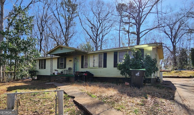 view of ranch-style house