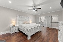 bedroom featuring dark wood-type flooring