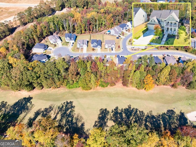 birds eye view of property