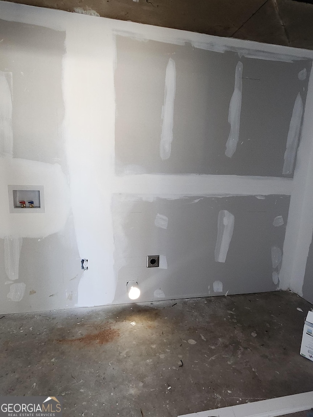 laundry room featuring washer hookup and hookup for an electric dryer