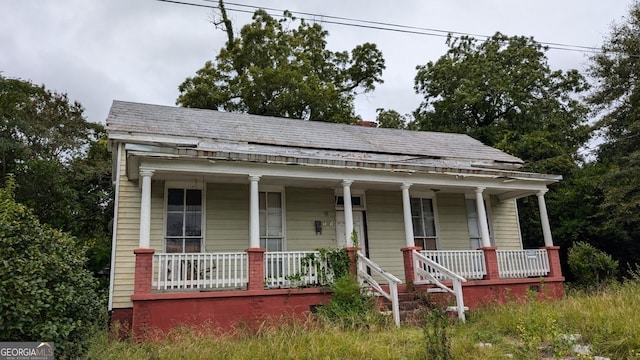 bungalow with covered porch