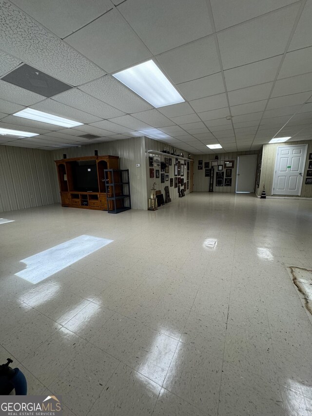 123 Blount St, Reidsville, GA 30453 - interior space with a paneled ceiling and tile patterned floors