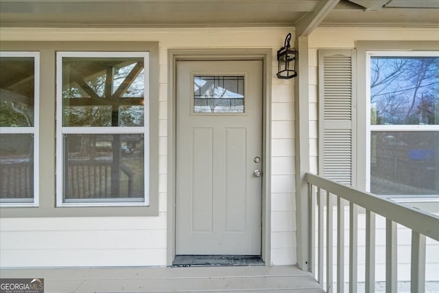 view of property entrance