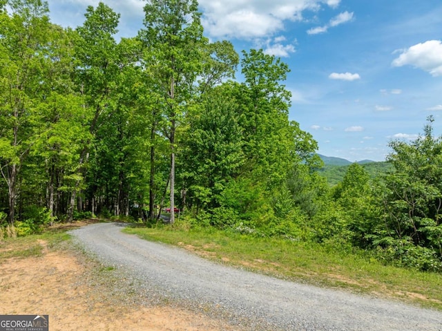 view of road