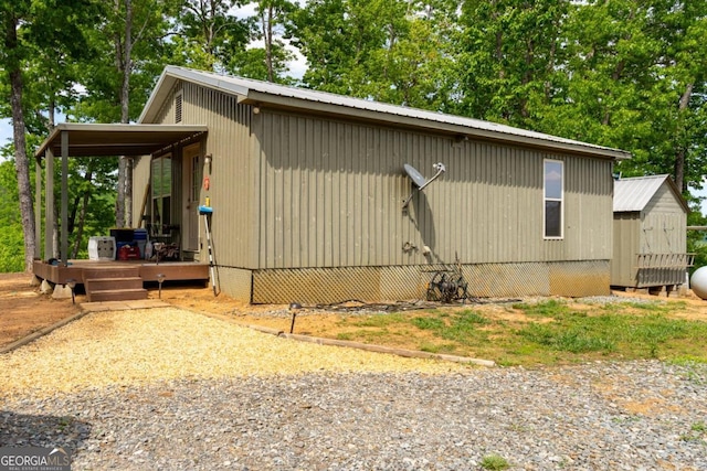 view of property exterior