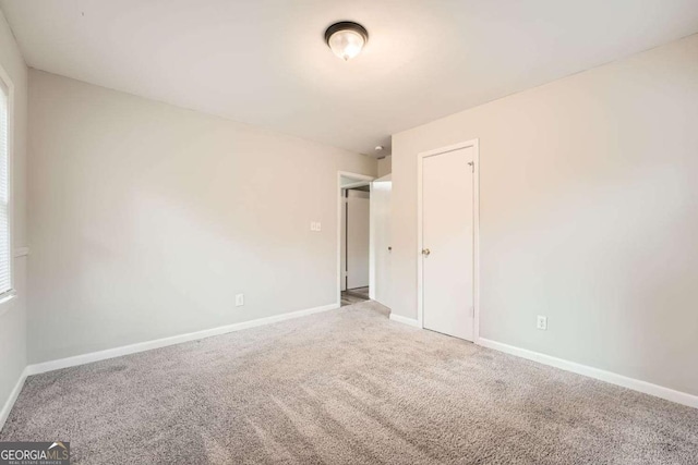 view of carpeted empty room