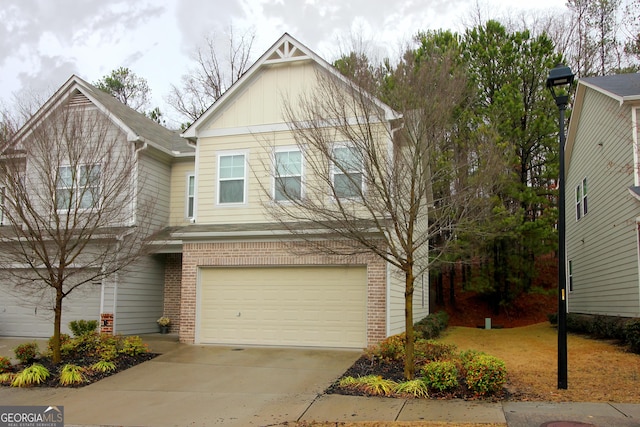 view of front of house featuring a garage