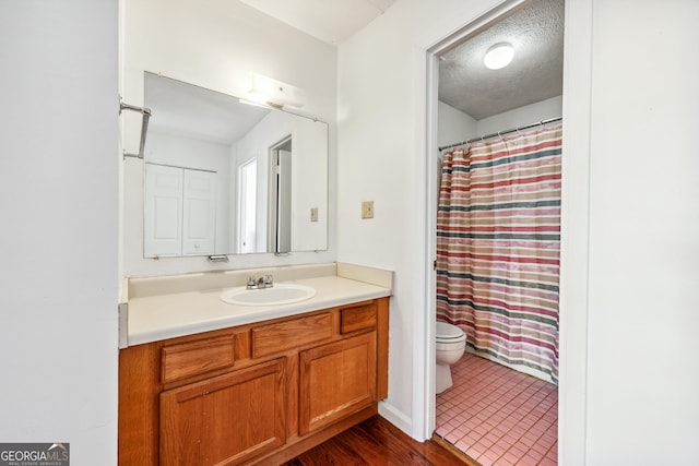 1625 Conley Rd Unit 270, Conley, GA 30288 - bathroom featuring toilet, vanity, and curtained shower