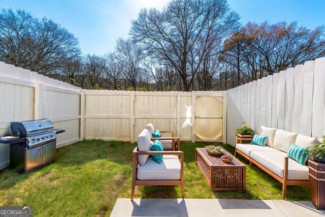1625 Conley Rd Unit 270, Conley, GA 30288 - view of yard featuring an outdoor living space