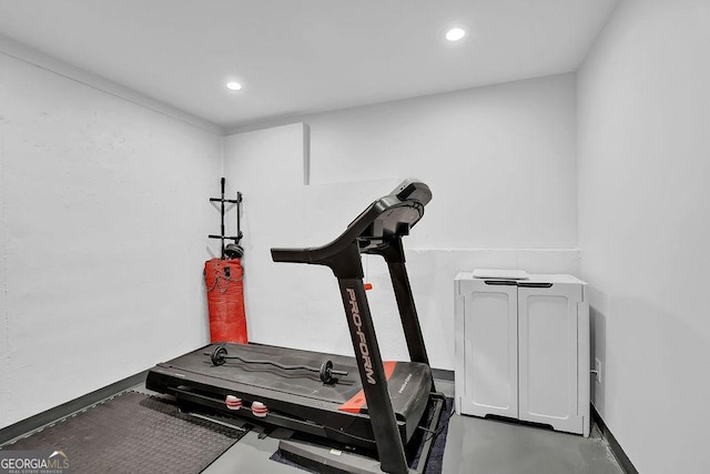 view of exercise room