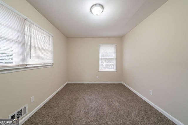 view of carpeted empty room