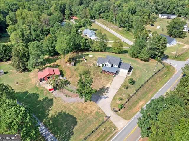 birds eye view of property