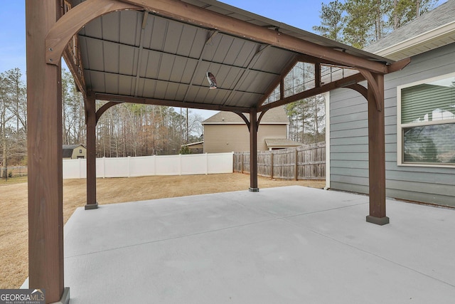 view of patio / terrace with a fenced backyard