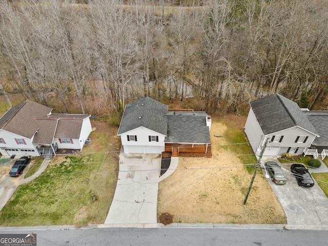 birds eye view of property