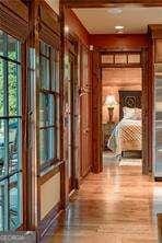 hallway featuring wood finished floors