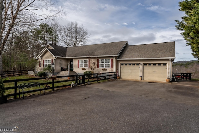 ranch-style house with a garage