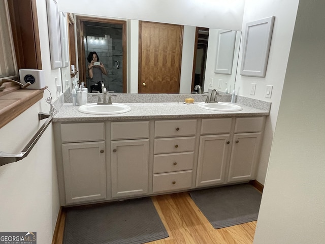 31 Hilltop Dr, Hayesville, NC 28904 - bathroom featuring wood-type flooring and vanity