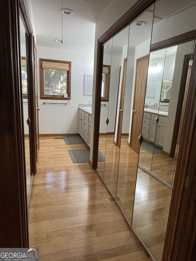 31 Hilltop Dr, Hayesville, NC 28904 - hallway featuring light hardwood / wood-style floors