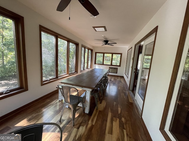 31 Hilltop Dr, Hayesville, NC 28904 - sunroom with a wall mounted AC