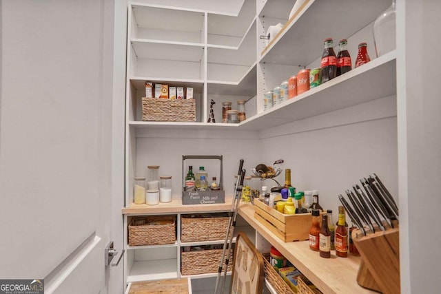 view of pantry