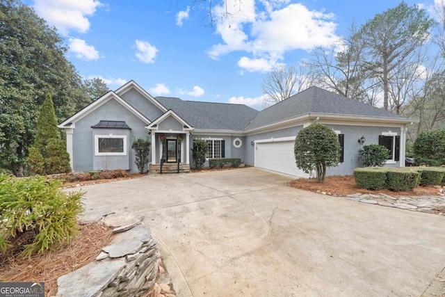 view of front of house featuring a garage