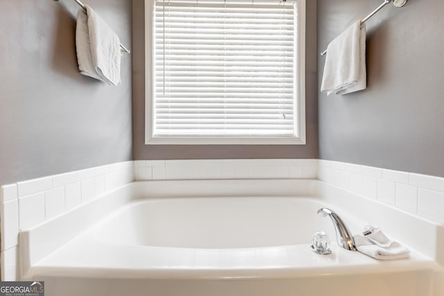 bathroom with a bathtub