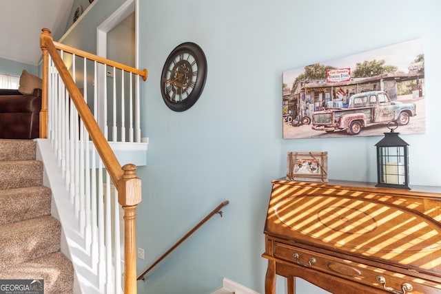 view of staircase