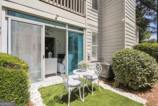 view of patio / terrace featuring a balcony