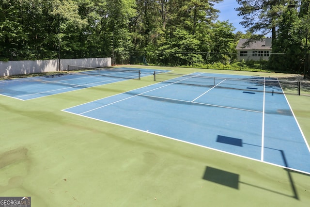 view of tennis court