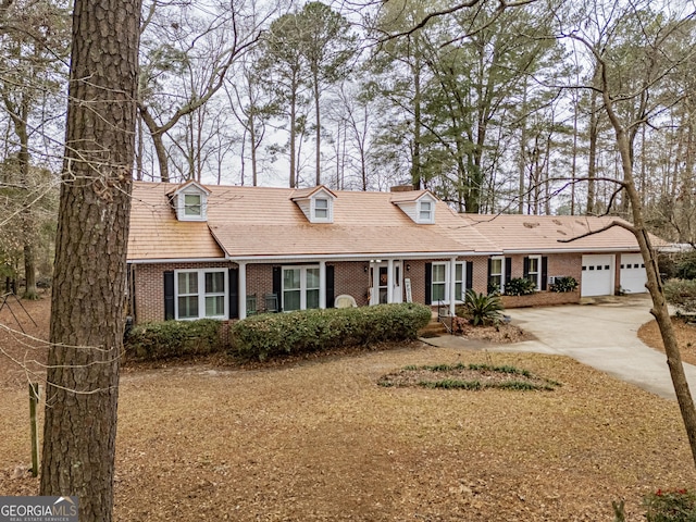 view of front of house featuring a garage