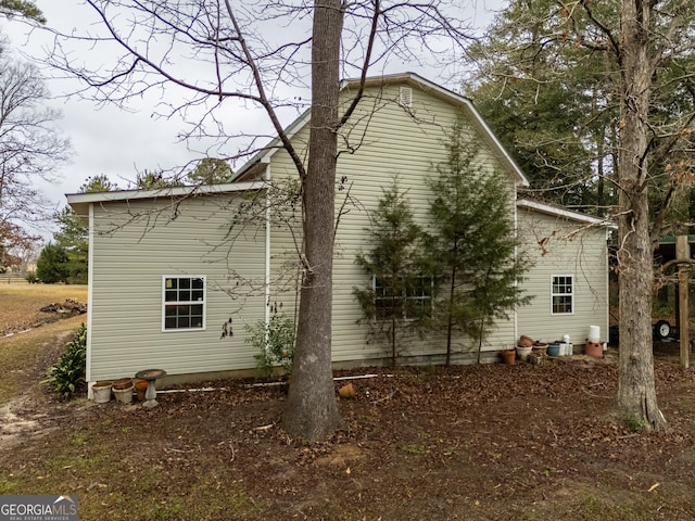 view of home's exterior