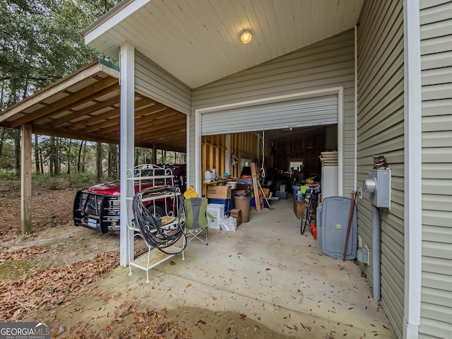 view of parking / parking lot