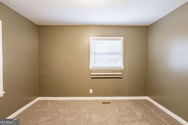 view of carpeted empty room