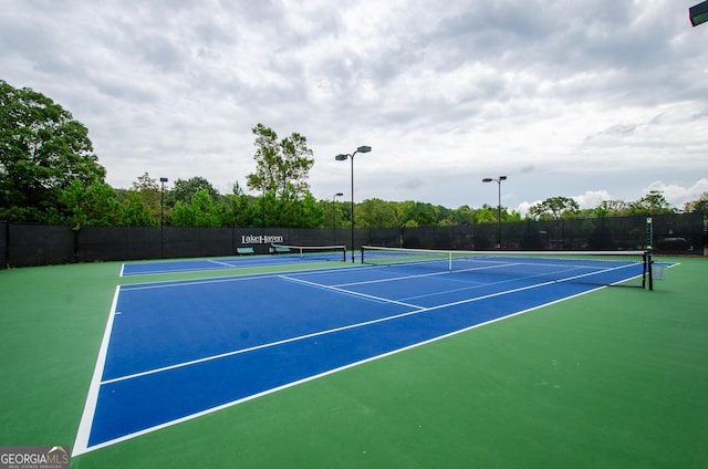 view of sport court