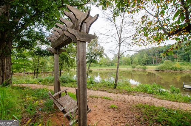 view of water feature