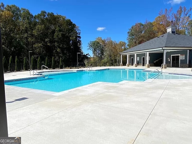 view of pool with a patio