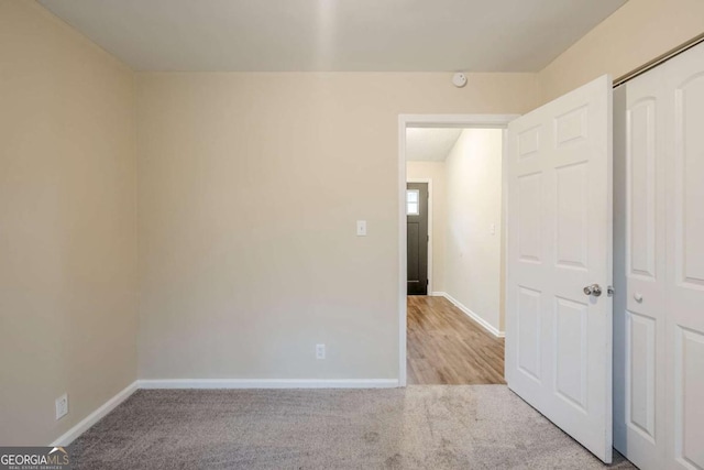 view of carpeted empty room