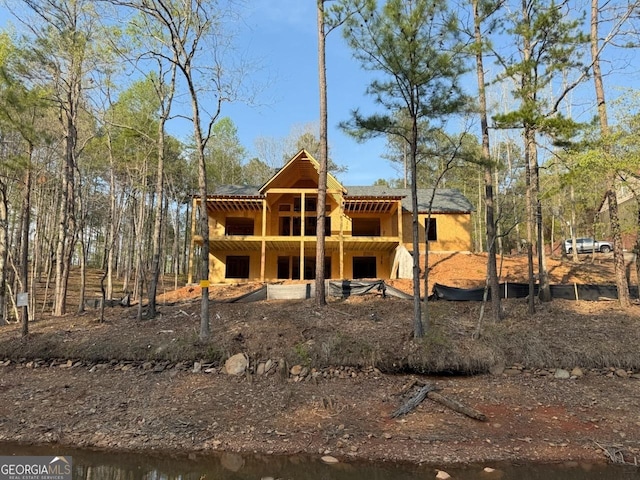 view of back of property