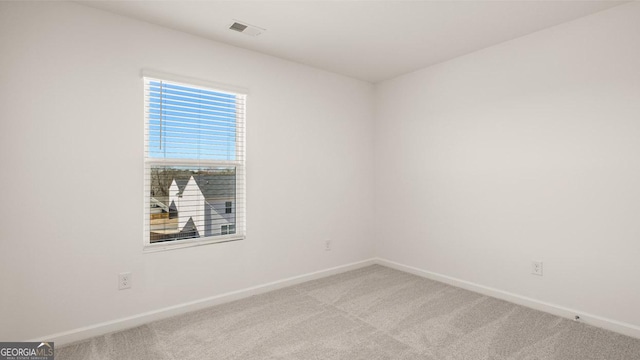 view of carpeted empty room