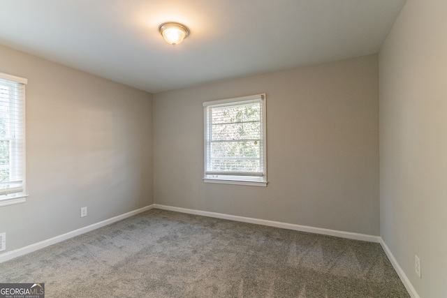 spare room with carpet flooring