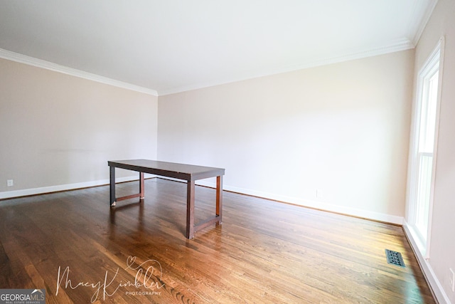 4804 Brittany Dr, Macon, GA 31210 - spare room featuring wood finished floors and crown molding