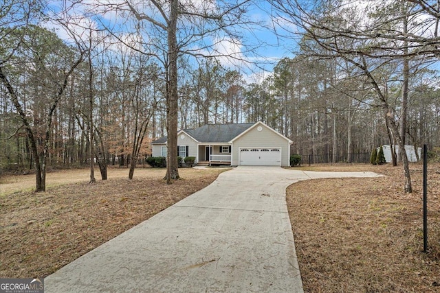 ranch-style house with a garage