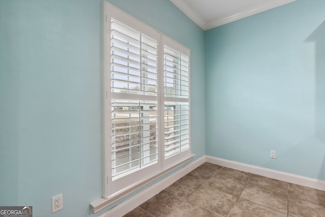 17 Coastal Walk, Saint Marys, GA 31558 - tiled empty room with crown molding and a wealth of natural light