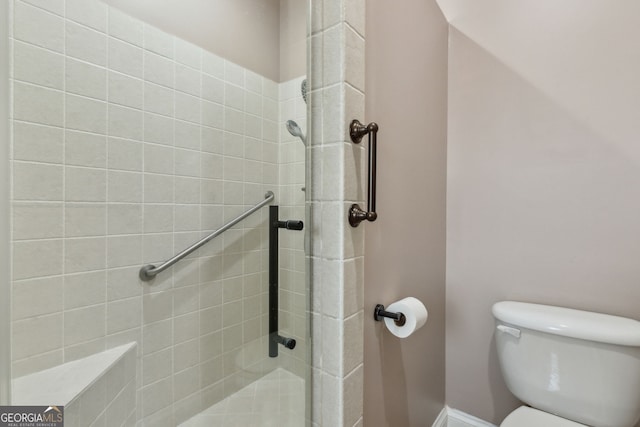 17 Coastal Walk, Saint Marys, GA 31558 - bathroom featuring a tile shower and toilet