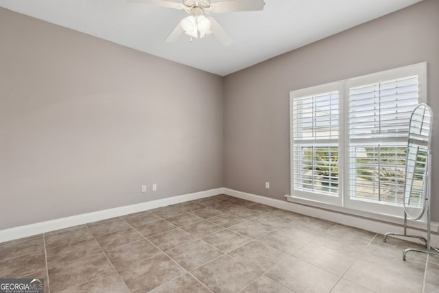 17 Coastal Walk, Saint Marys, GA 31558 - tiled spare room with ceiling fan